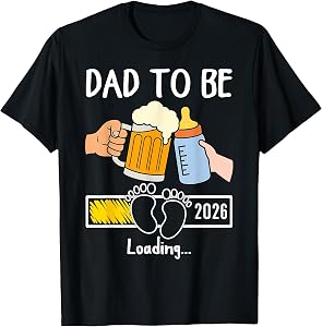 Dad to Be 2026 Funny New Baby Father Daddy to Be Promoted T-Shirt