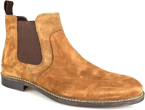 red tape chelsea boots tan suede
