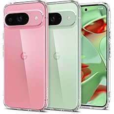 Spigen Ultra Hybrid Designed for Pixel 9 Case/Pixel 9 Pro Case (2024) [Anti-Yellowing], [Military-Grade Protection] - Crystal