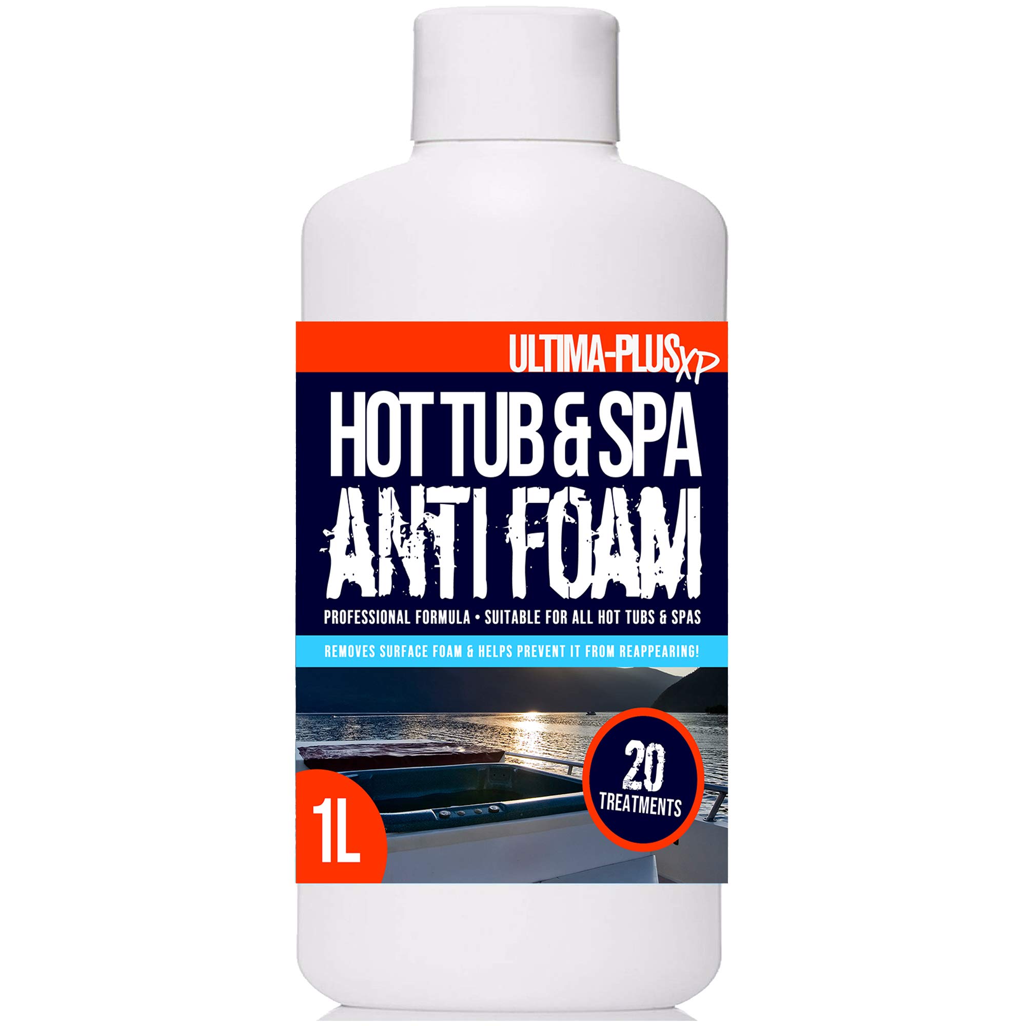 Ultima-Plus XP Hot Tub & Spa Anti Foam - Removes Surface Foam Quickly and Easily - Suitable For All Hot Tubs (1 Litre)