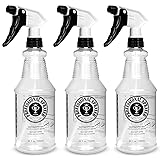 Plastic Spray Bottle (24oz 3 Pack) for Cleaning