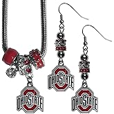 Siskiyou Sports NCAA womens Euro Bead Earrings and Necklace Set