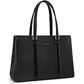 Montana West Wrangler Laptop Tote Bag for Women 15.6 Inch Computer Bag for Work Large Double Compartment Purse and Handbag