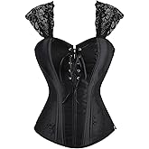 Zhitunemi Halloween Costumes for Women Corset: Gothic Bustier Tops for Women Costume - Themed Parties for Fashion Enthusiasts
