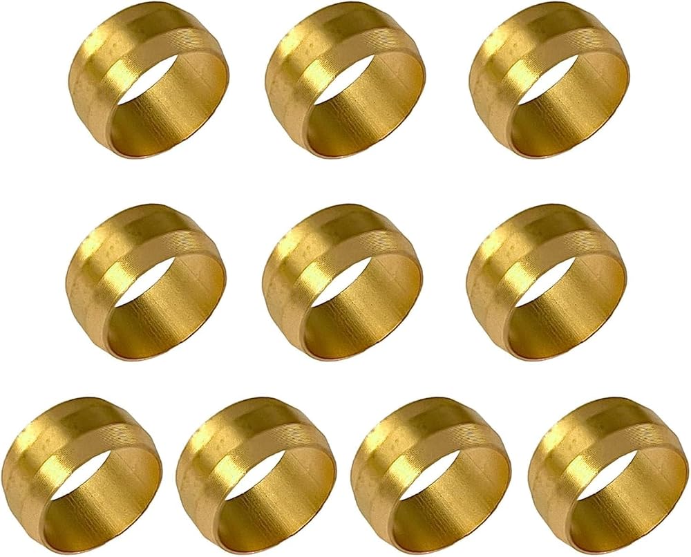Kjzeex 15mm Copper Compression Olives Pack of 10