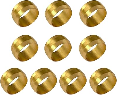 Kjzeex 15mm Copper Compression Olives Pack of 10
