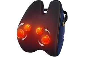 BORIWAT Shiatsu Neck and Back Massager with Heat, Neck and Shoulder Massagers, Deep Tissue Kneading Massage Pillow for Lower Back, Shoulder, Leg Muscle Pain Relief, Relax Gift for Woman Man