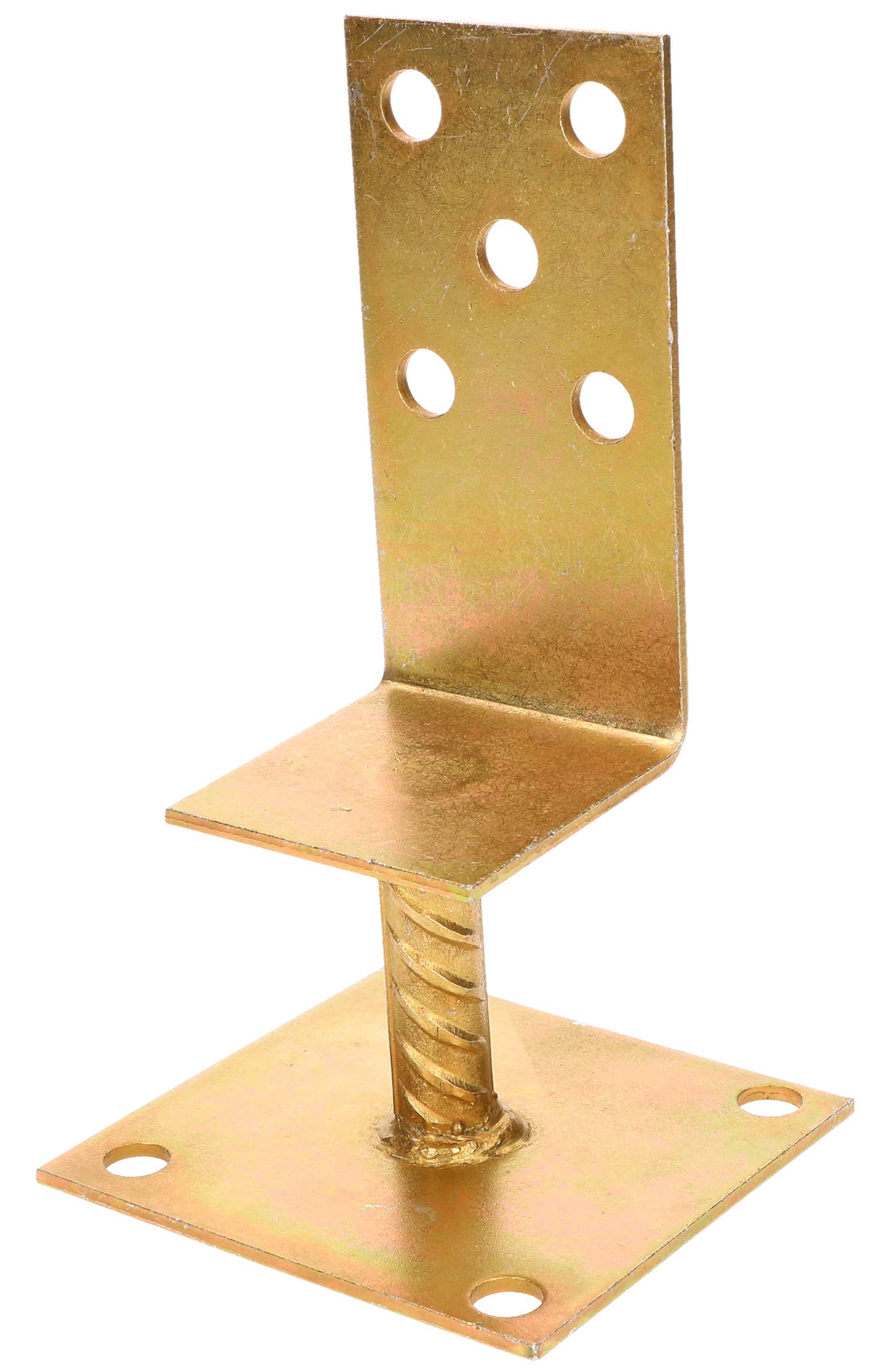 KOTARBAU® L Post Support 110 x 60 mm Width Adjustable for Screwing On Yellow