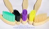 Goaycer Bamboo Toothbrushes 10 Pack Eco Friendly Medium Bristles view 4
