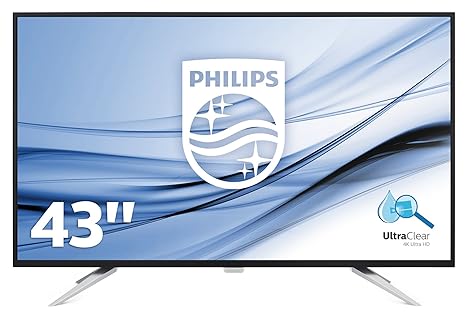 Philips BDM4350UC/00 108 cm (43 Zoll) Monitor (VGA, 2x HDMI, USB Hub, 2x DisplayPort, 3840 x 2160, 60 Hz) schwarz