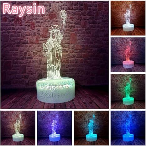 Resina creativa Estatua de la Diosa de la Libertad Tienda de Artes y