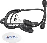 MDF Instruments Dual Head Lightweight Stethoscope All Black MDF747BO view 1