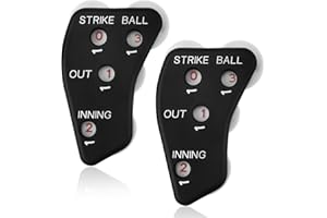 Umpire Indicator, 4 Wheel Baseball Clicker Counter for Accurately Recording Strikes, Balls, Outs and Innings - Softball Coach