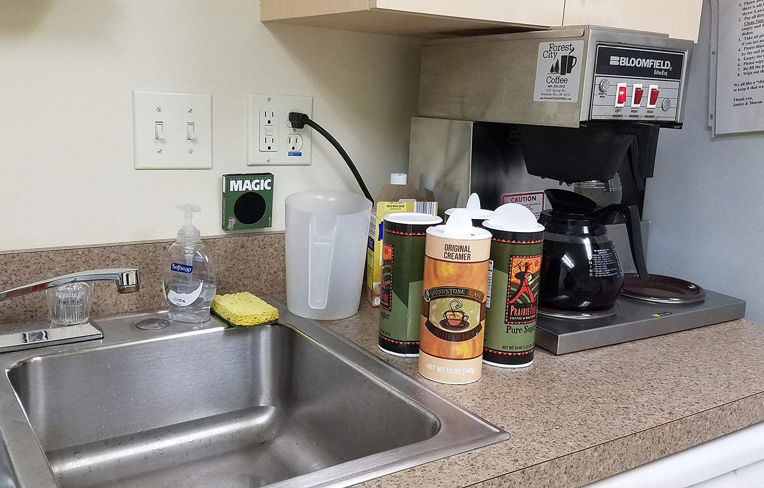 Trash Magic Activated Charcoal Trash Can Odor Eliminator - Peel & Stick Garbage Can Deodorizer - Air Freshener for Fridge, Compost, Drawers & Diaper Pails - Lasts 4 Months - Made in USA (1 Pack)