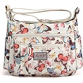 Wafybsre Cross-body Bag Women's Multi Pocket Nylon Messenger Bag Shoulder Bag Lightweight Travel Handbag