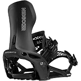 Nidecker LT Supermatic Men's Snowboard Bindings | Rear-Entry, Quick-Entry, Step-In, Flex 8/10, Nylon Highback, Nylon Baseplate, Auto Lock Buckles, Advanced