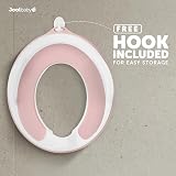 Jool Baby Potty Training Seat with Handles Fits Round & Oval Toilets Pink view 2