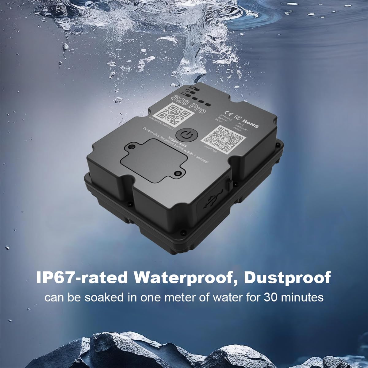 GPS Tracker for Vehicles Long Battery Life up to 7 Months Battery Life, Real Time Tracking, Unlimited Distance, Strong Magnetic,IP67 Waterproof 4G Tracker Device for Vehicles, Subscription Needed