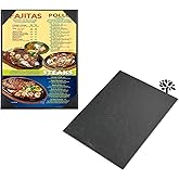 Leather Menu Covers Holders, 8.5x11 Inches, Single Panel, 1 Pcs | Strong Wood Inside No Bend, Anti Scratch, Water Proof,For Restaurant, Wine List, Drinks, Cafes, Bar, Hotel