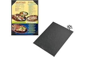 ONLVAN Leather Menu Covers Holders with Strong Wood Inside for 8.5x11 Inches,Single View Leather Menu Holder for Restaurant,Wine List, Drinks, Cafes, Bar, Hotel(8.5"x11"/Single View/1 Pcs)