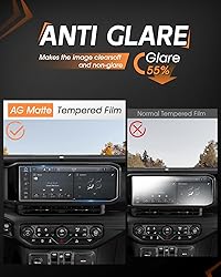 CDEFG Matte Screen Protector for 2024 Jeep Wrangler