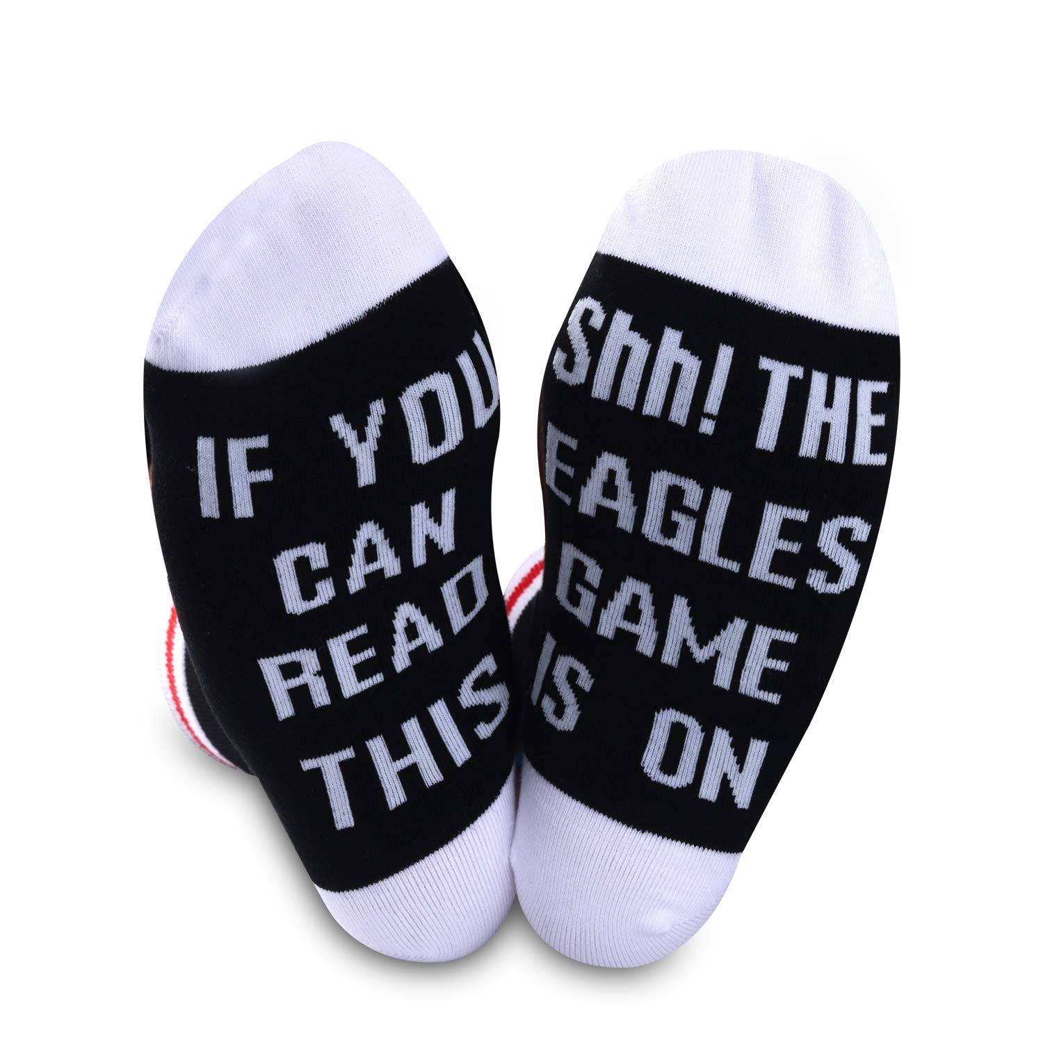 JTOUK American Football Gift Football Fans Gift Funny Birthday Gift Novelty Football Socks (Eagles)