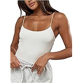 Floerns Women's Spaghetti Strap Basic Cami Top Undershirt Slim Fitted Camisole