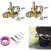 Boomless Spray Nozzle 3/8 FPT With 90° & 180° Caps - 4.2 GPM At 40 PSI, Brass Construction