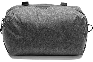 Peak Design Shoe Pouch, Charcoal, Ultralight Travel Organizer Bag for Shoes or Other Items, Weatherproof Shell, Packs into Itself, Fits 1–2 Pairs of Shoes, Works with Peak Design Travel Bags