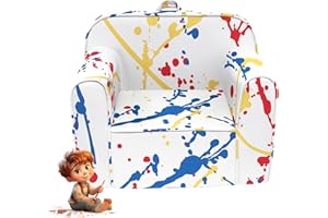 fond + found Cuddly Toddler Chair, Kids Snuggly-Soft Armchair,Kids Sofa Chair with Washable and Removable Cover,Toddler Foam Chair with Friendly Carrying Handle, Reading Couch for Boys and Girls
