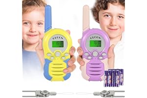 Walkie Talkies for Kids - GLCONN 22 Channel Kids Walkie Talkies 2 Way Radio 3.1 KM Range - Kids Toys Gifts for 3-12 Year Old Boys and Girls - 2 Pack