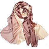 SNUG STAR Cotton Silk Scarf Elegant Soft Wraps Color Shade Scarves for Women