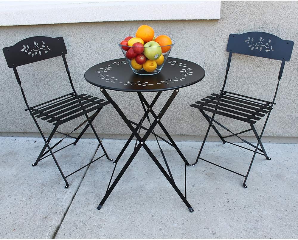Best black outdoor bistro table set