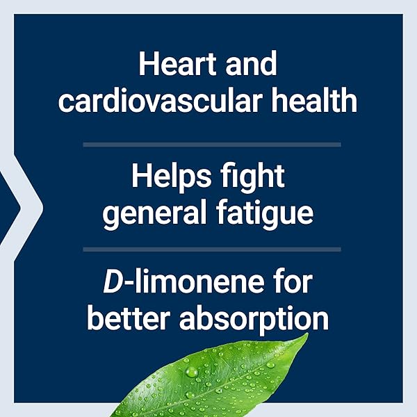 LIFE EXTENSION COQ10 (UBIQUINONE) WITH D-LIMONENE – HEART HEALTH, FIGHT GENERAL FATIGUE, BETTER ABSORPTION – GLUTEN-FREE, NON-GMO – 60 SOFTGELS