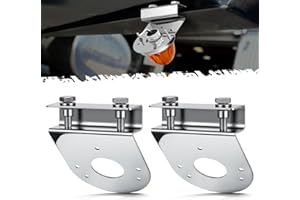 PARTsam 2Pcs Watermelon Light Under Glow Frame Brackets, 45 Degree Angled Clamp-On Mount No Drilling Required, Stainless Stee