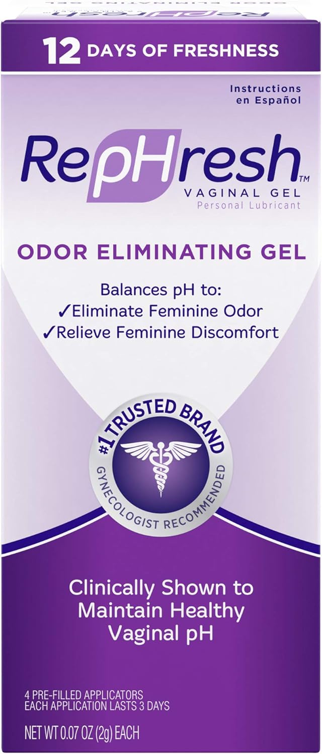 Brand New Rephresh Vaginal Gel Applicators 4 Pack Bacterial Vaginosis