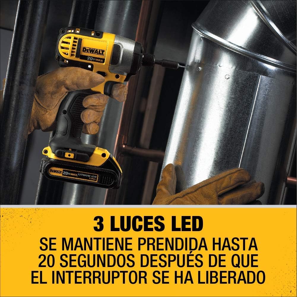 DEWALT 20V MAX Impact Driver Kit, 1/4-Inch (DCF885C1): Home Improvement