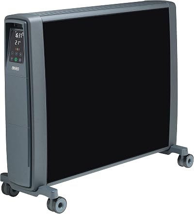 Dimplex FuturRad 3kW Portable Eco Digital Radiator Black Glass