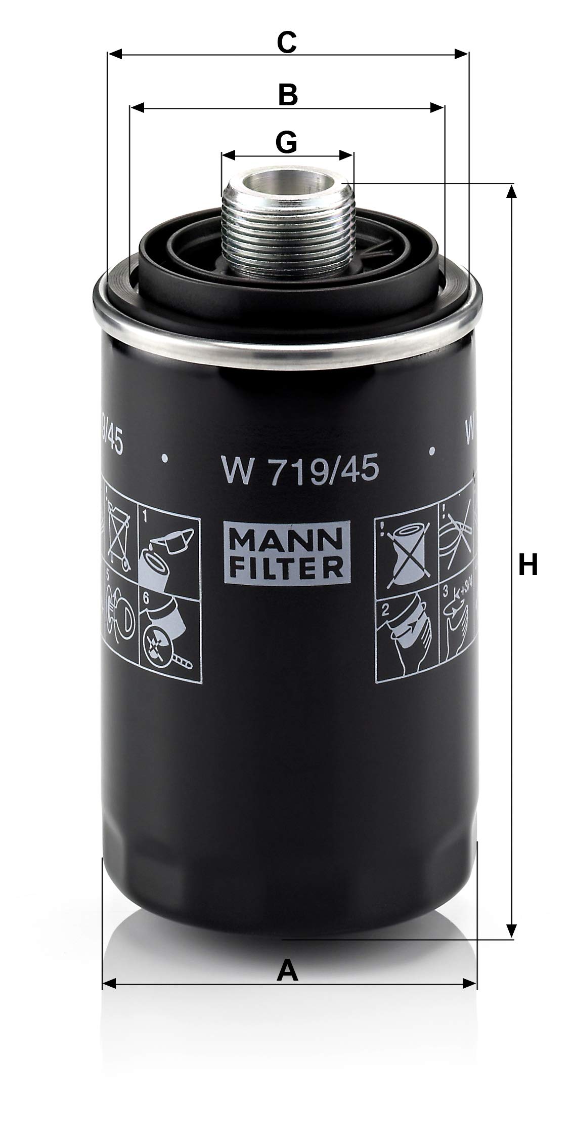 MannFilter W 719/45 Spinon Oil Filter Buy Online in UAE