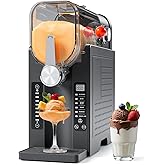 Slushy Machine No Ice Needed, CHIVALZ Slushie Machine for Home, Frozen Drink Maker with 6 Preset Programs for Margaritas, Fra
