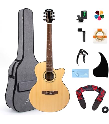 Amazon.com: AKLOT Acoustic Guitar for Beginners Full Size 4/4 Folk