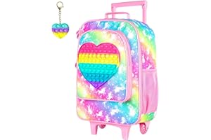 WZLVO Kids Luggage for Boys and Girls, Cute Dinosaur Unicorn Rolling Wheels Suitcase for Toddler Children