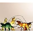 YEAMAR LED Dinosaur String Lights - Battery Operated, Perfect for Boys Room Decor, Christmas Party Supplies, Tent, Garden, Tree Decoration