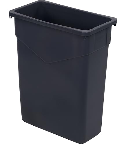 Poubelle Simplehuman Rectangular Liner Pocket Black 58L