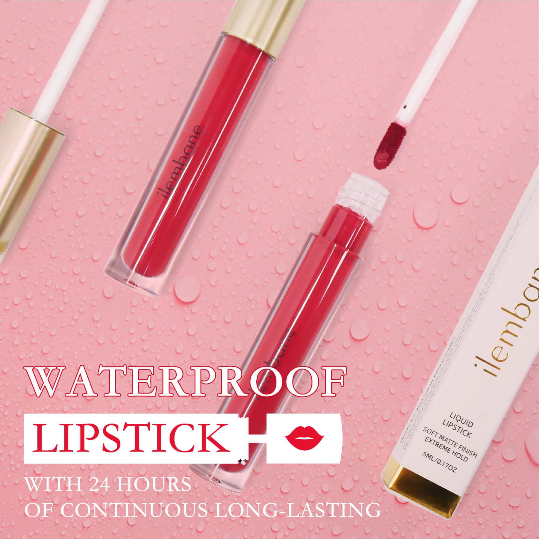 Black Matte Liquid Lipstick - Long Lasting, Smudge Proof, Transfer Resistant Lip Color, Waterproof, Non-Transfer Formula (Mystical Moment)