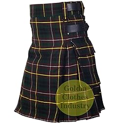 Goldia Clothes Industry Tartan Kilts l Men's