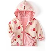 YUHANWOO Toddler Printed Polar Fleece hooded Jacket Baby Boys Girls Kids Winter Warm Spring Autumn Outerwear Soft Lightweight