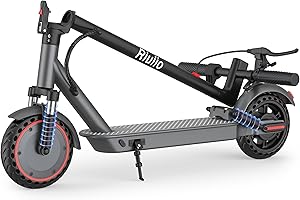 RIUIIO Electric Scooter for Adults - 19/22/28 MPH, Dual Suspension, 8.5" /10" /14'' Tires, 350/500/600W Motor, UL2272 Certified Foldable Commuting E-Scooter with App Control (Optional Seat)