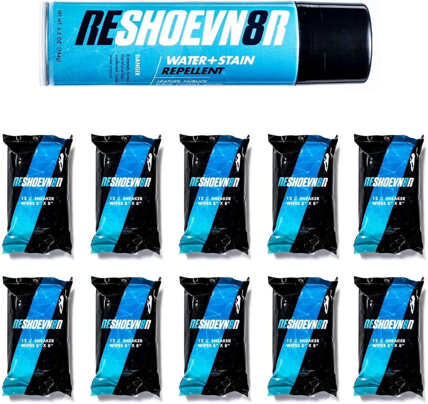Reshoevn8r Water, Stain Repellent & Wipe Bundle: Shoes