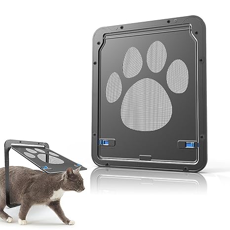 Namsan Hundeklappen katzenklappe Haustier Bildschirm Tür Abschließbar Einfache Installation Genug Freiheit für Katze und Klei